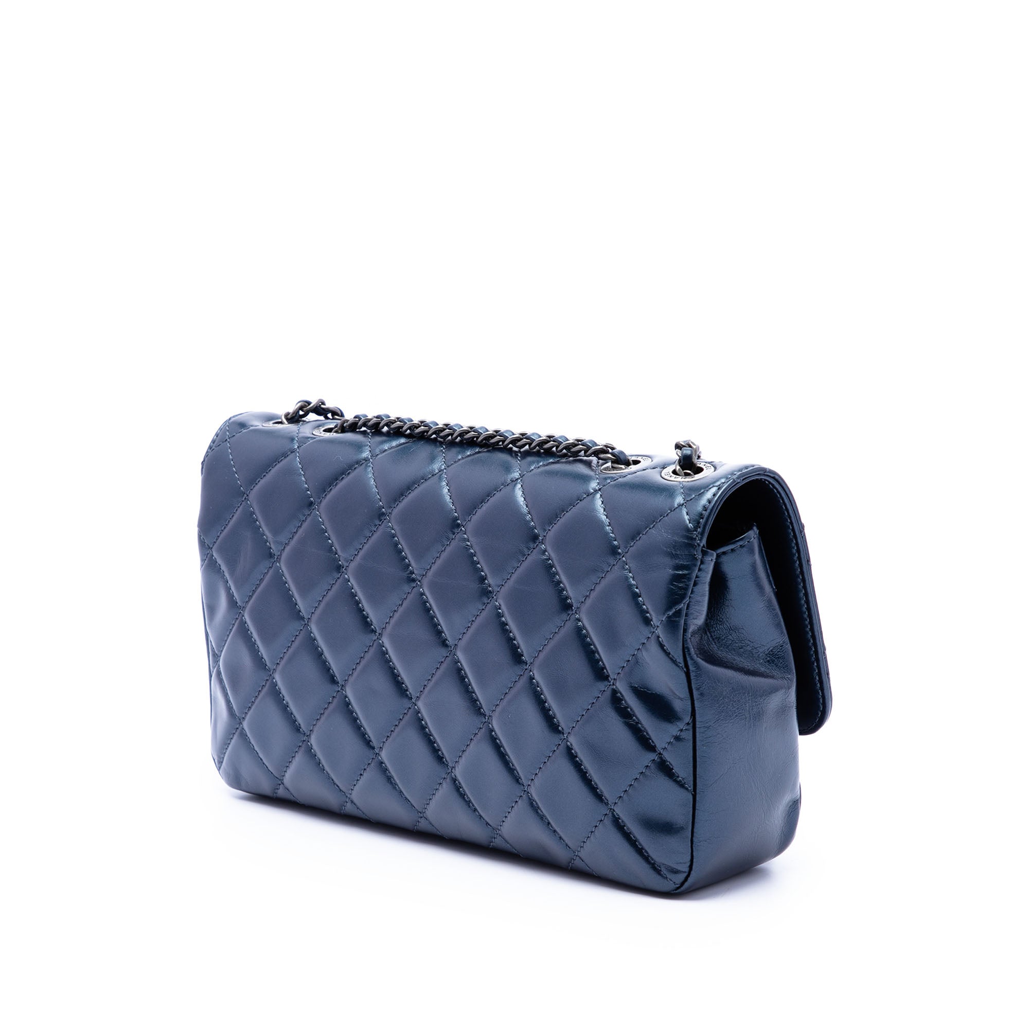 Medium Quilted Glazed Calfskin Coco Pleats Flap - Image 2