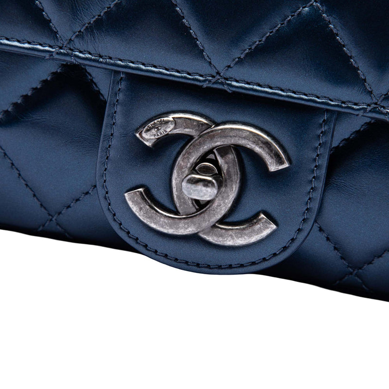 Medium Quilted Glazed Calfskin Coco Pleats Flap - Image 5
