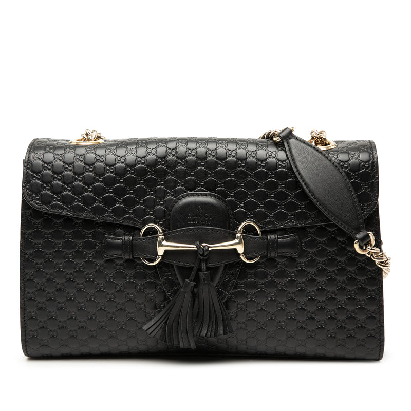 Medium Microguccissima Emily Shoulder Bag