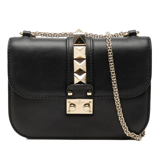 Small Leather Rockstud Glam Lock Crossbody - Image 1