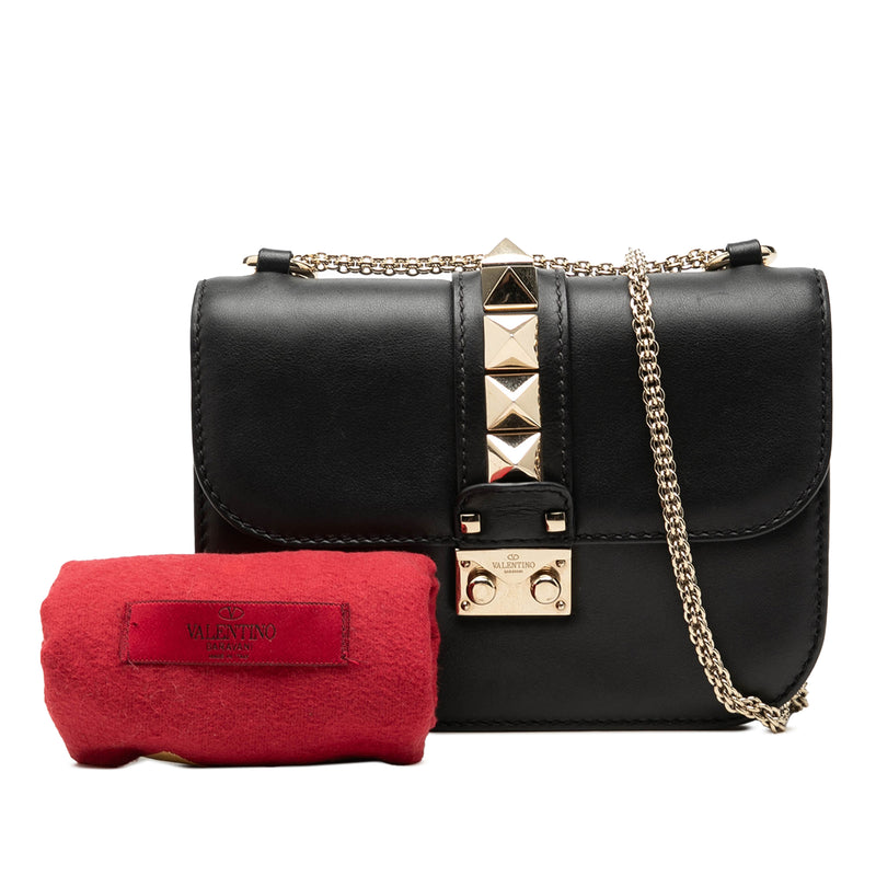 Small Leather Rockstud Glam Lock Crossbody - Image 8