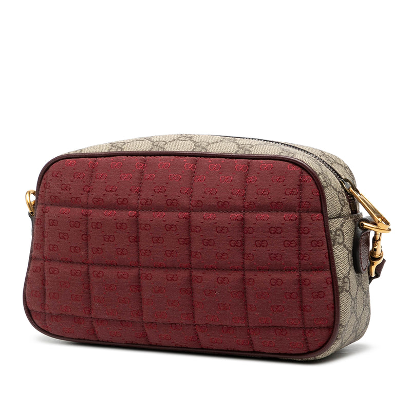 Small Quilted Mini GG Canvas and GG Supreme Double G Crossbody - Image 2
