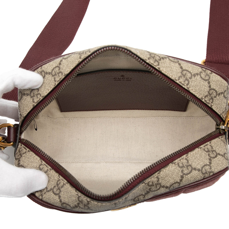 Small Quilted Mini GG Canvas and GG Supreme Double G Crossbody - Image 4