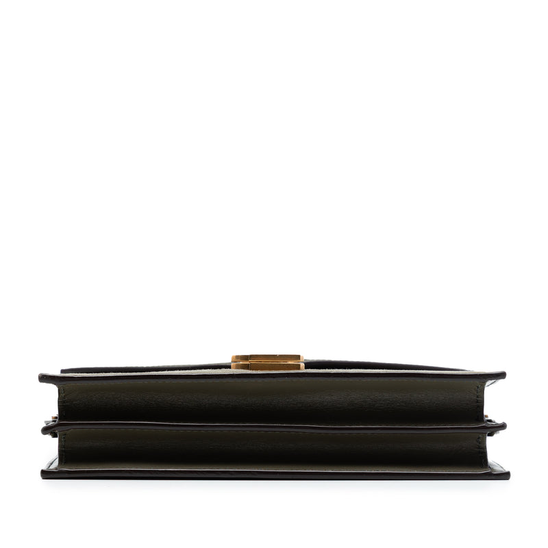 Suede and Calfskin Monogram Cassandra Clasp Bag - Image 3