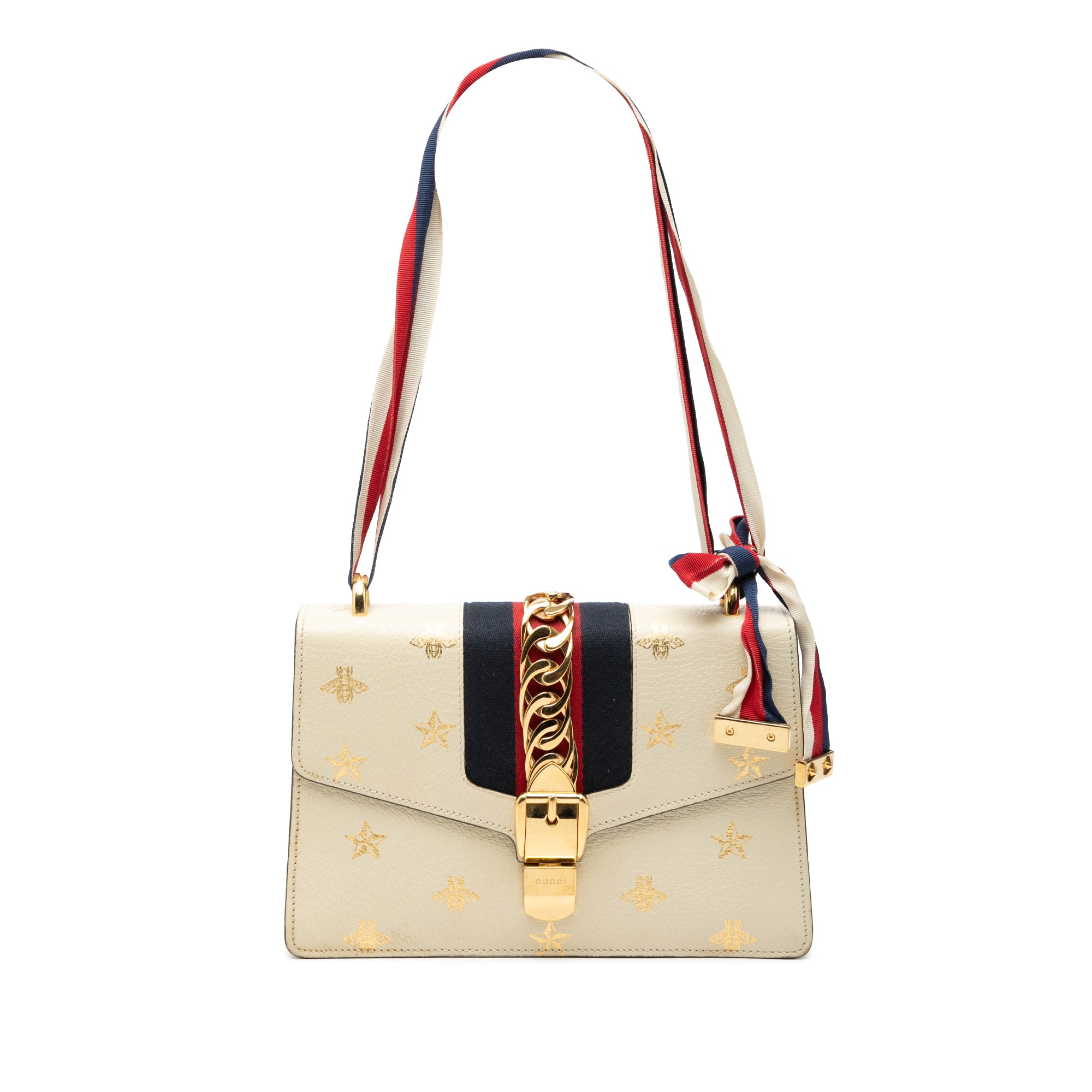 Small Leather Bee Star Sylvie Satchel - Image 1