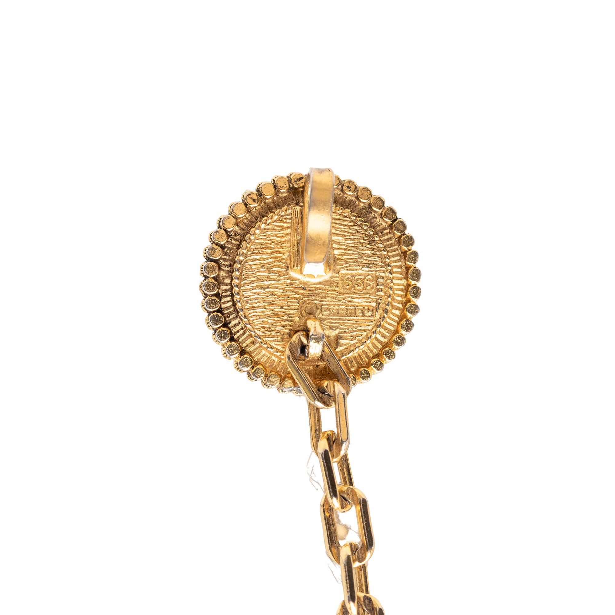 Gold Plated CC Medallion Chain Belt - Image 4