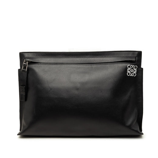 Leather Anagram T Clutch - Image 1