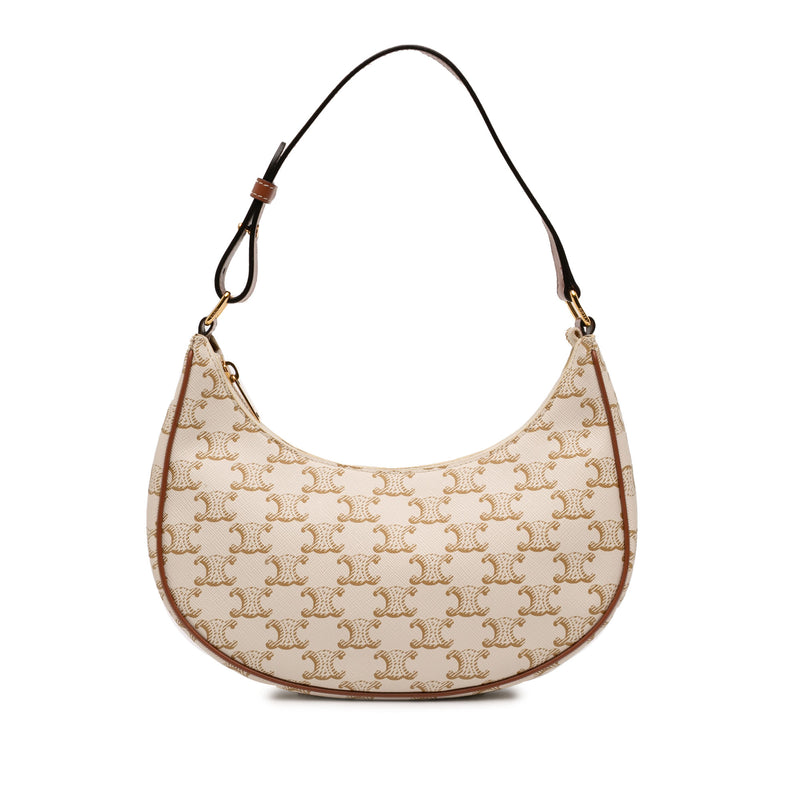 Triomphe Coated Canvas Ava Shoulder Bag