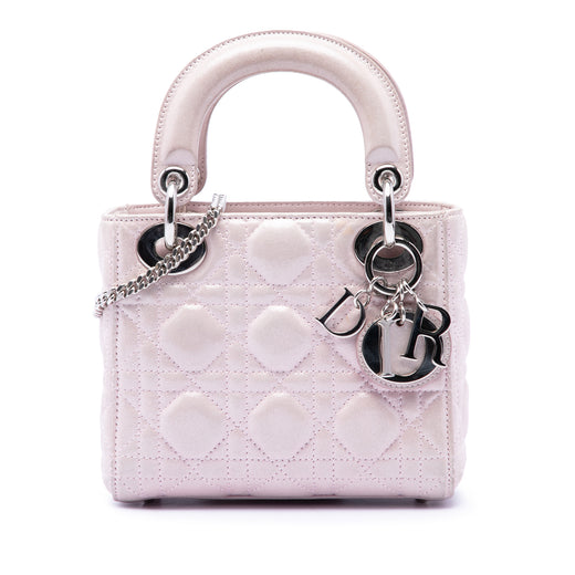 Mini Iridescent Lambskin Cannage Lady Dior - Image 1