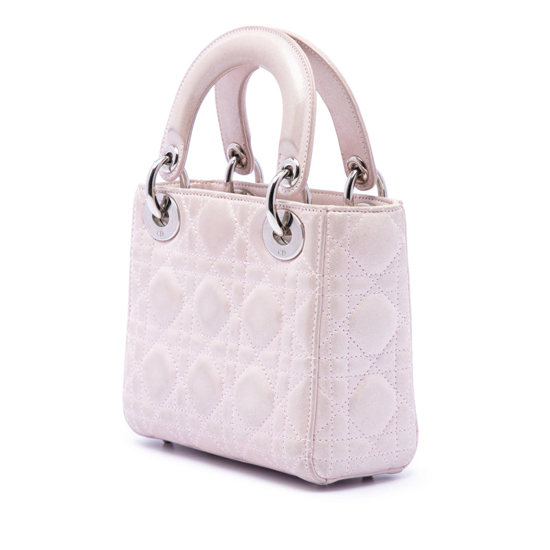 Mini Iridescent Lambskin Cannage Lady Dior - Image 2