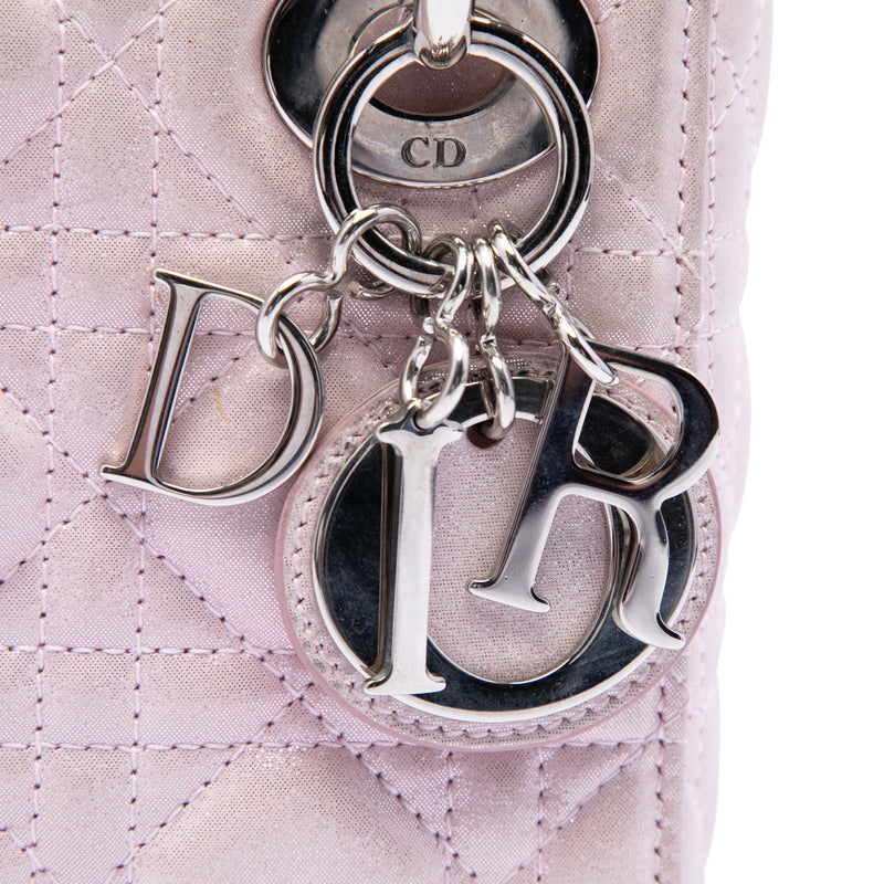 Mini Iridescent Lambskin Cannage Lady Dior - Image 5
