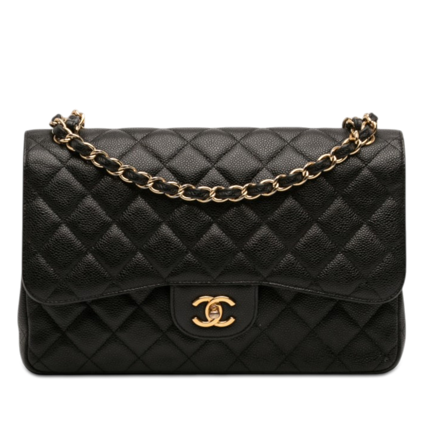 Jumbo Classic Caviar Double Flap - Image 1