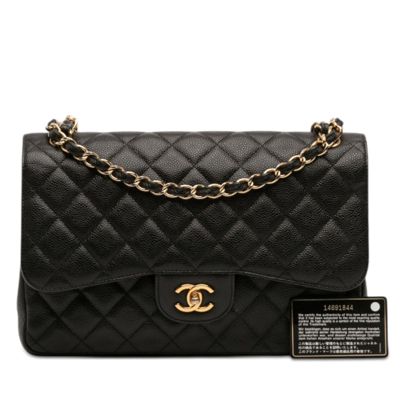 Jumbo Classic Caviar Double Flap - Image 7