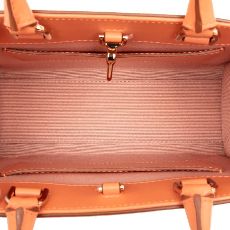 Smooth and Pebbled Calfskin Logo Tote - Image 4