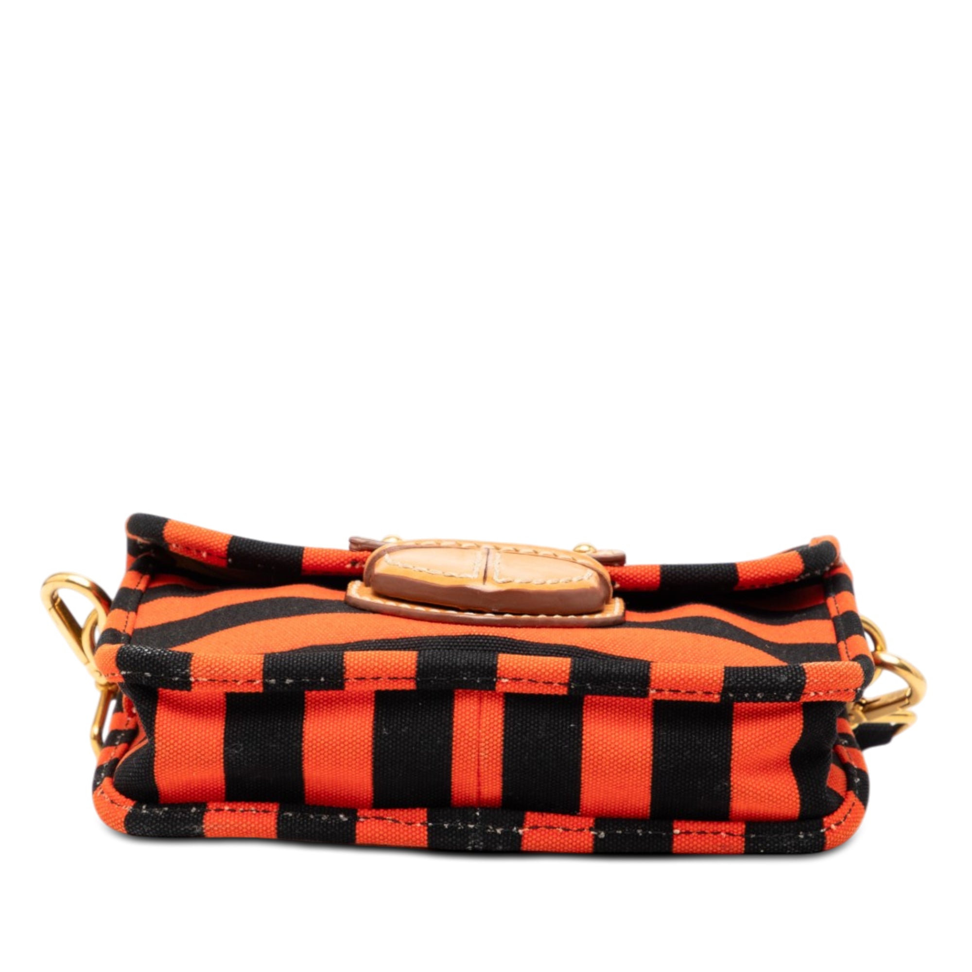 Canvas Canapa Righe Striped Messenger Bag - Image 3