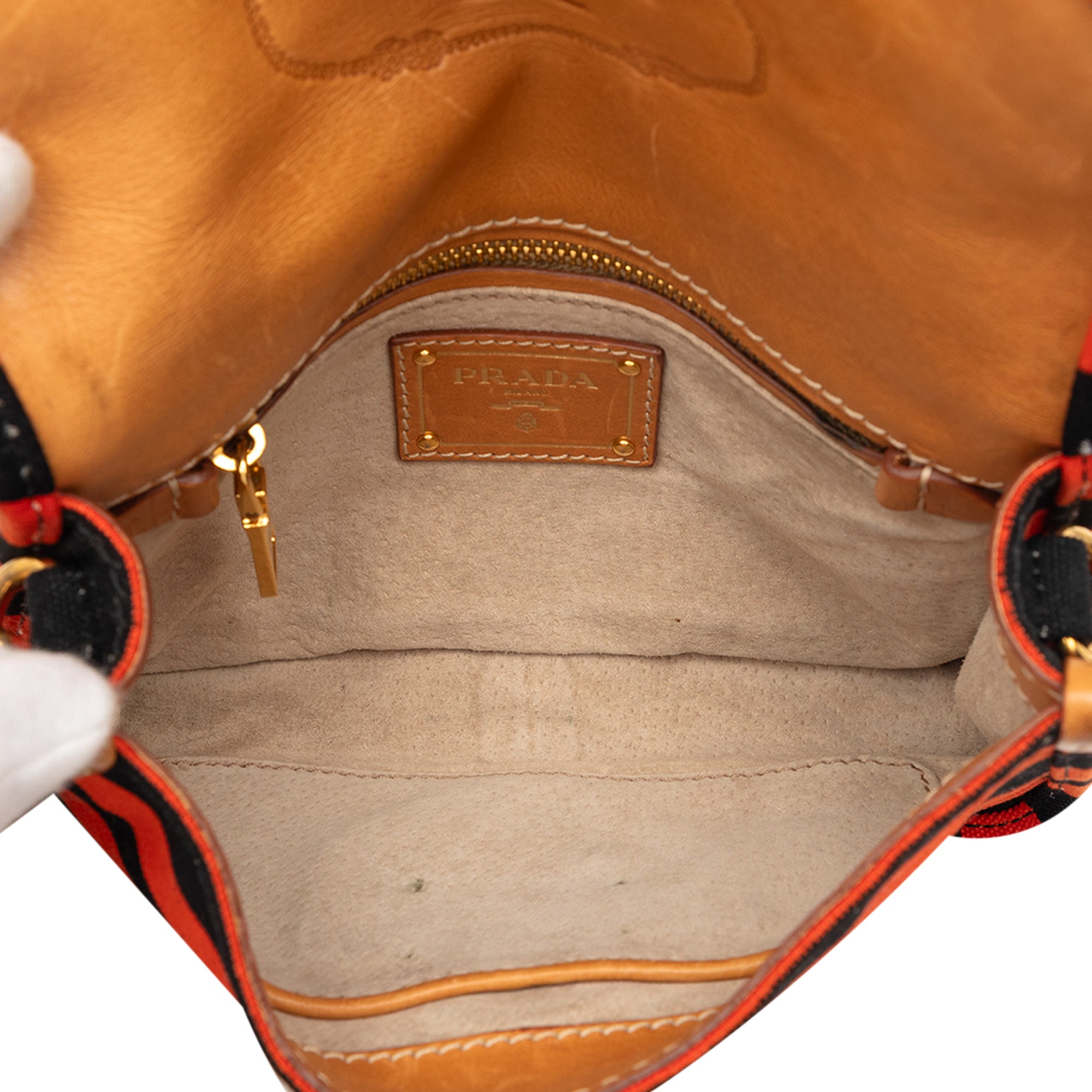 Canvas Canapa Righe Striped Messenger Bag - Image 4