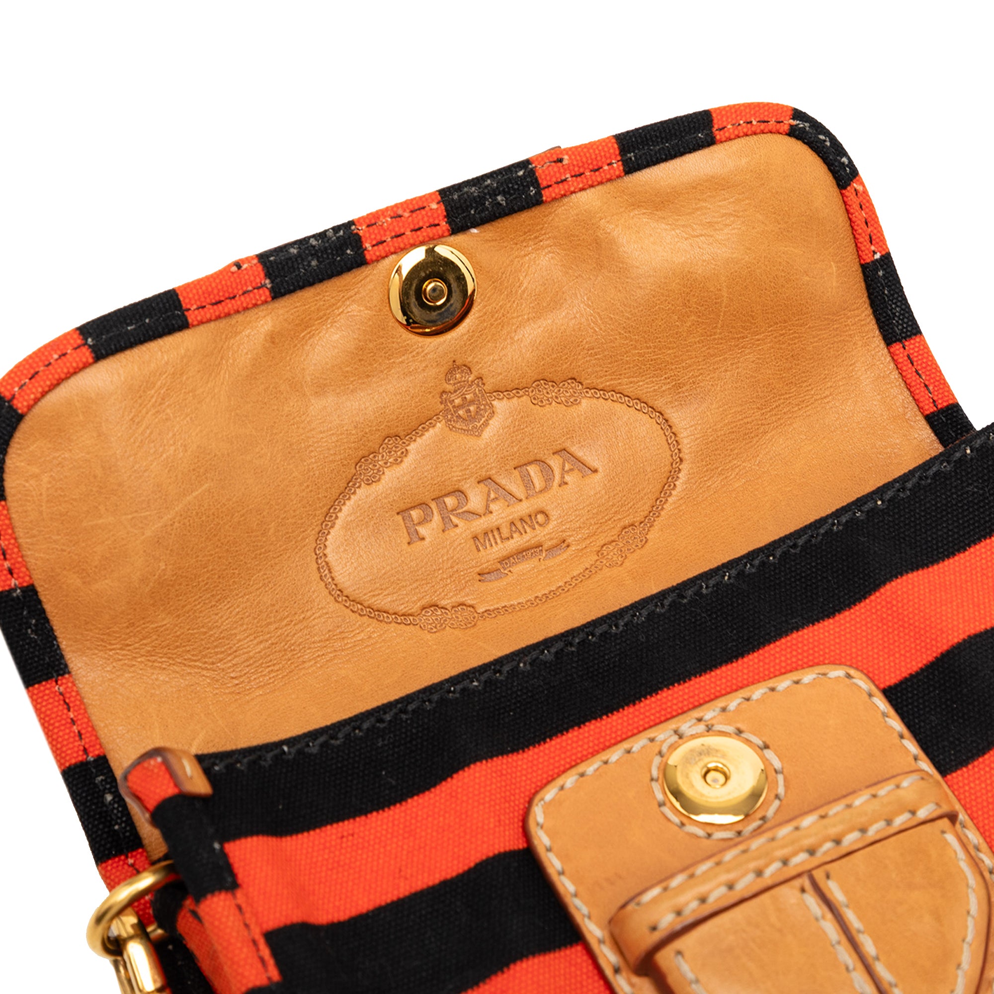 Canvas Canapa Righe Striped Messenger Bag - Image 6