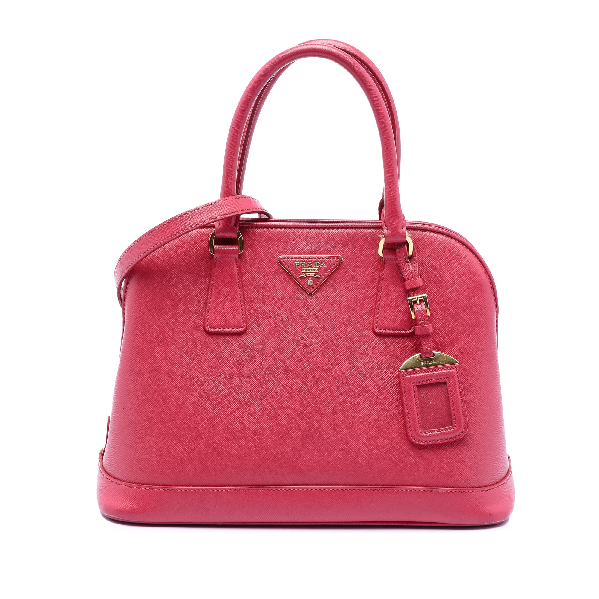 Medium Saffiano Lux Open Promenade Satchel - Image 1