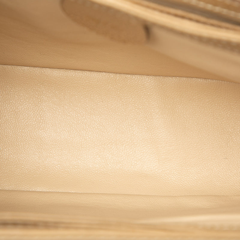 Grained Calfskin Bamboo Satchel - Image 4