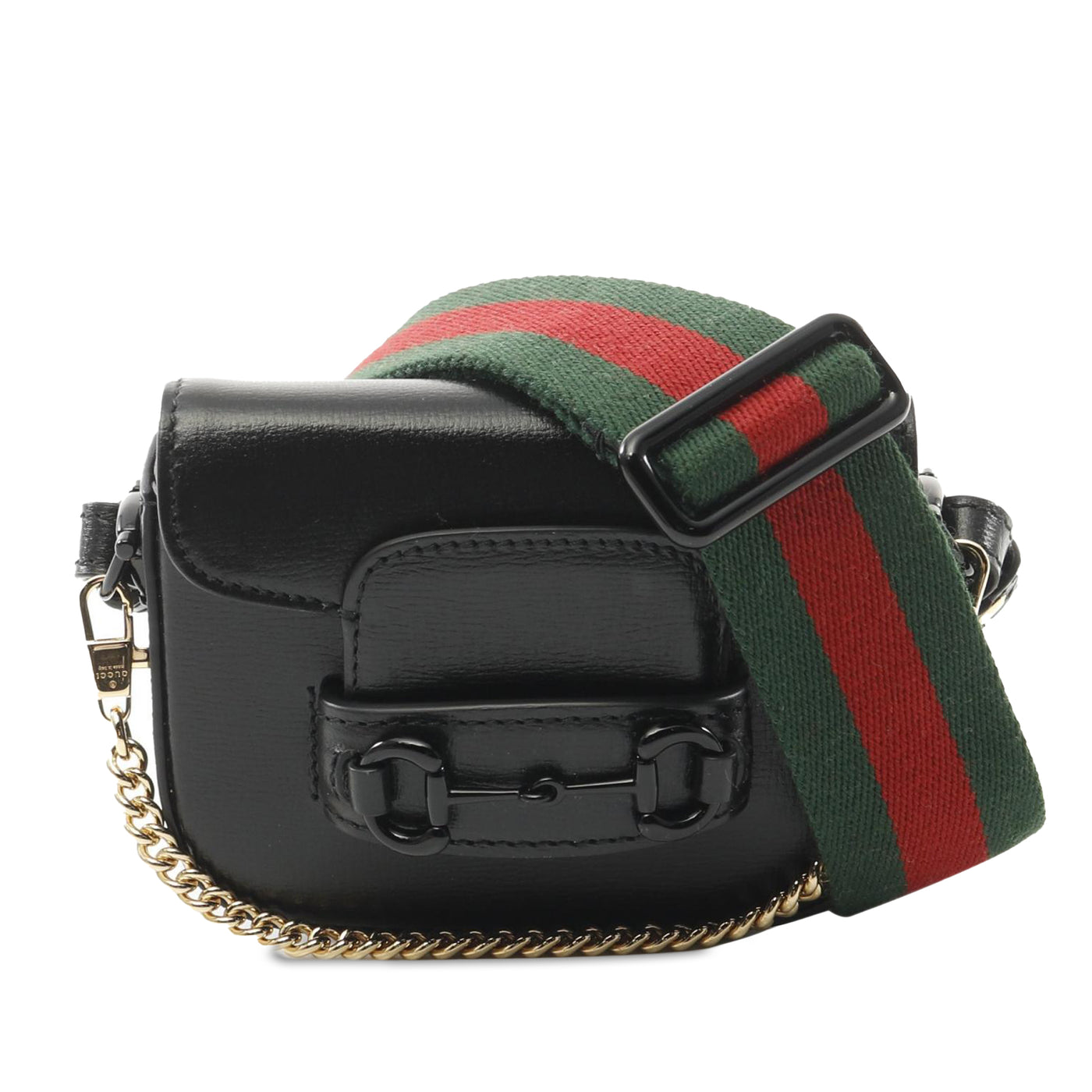 Mini Leather Horsebit 1955 Web Satchel - Image 1