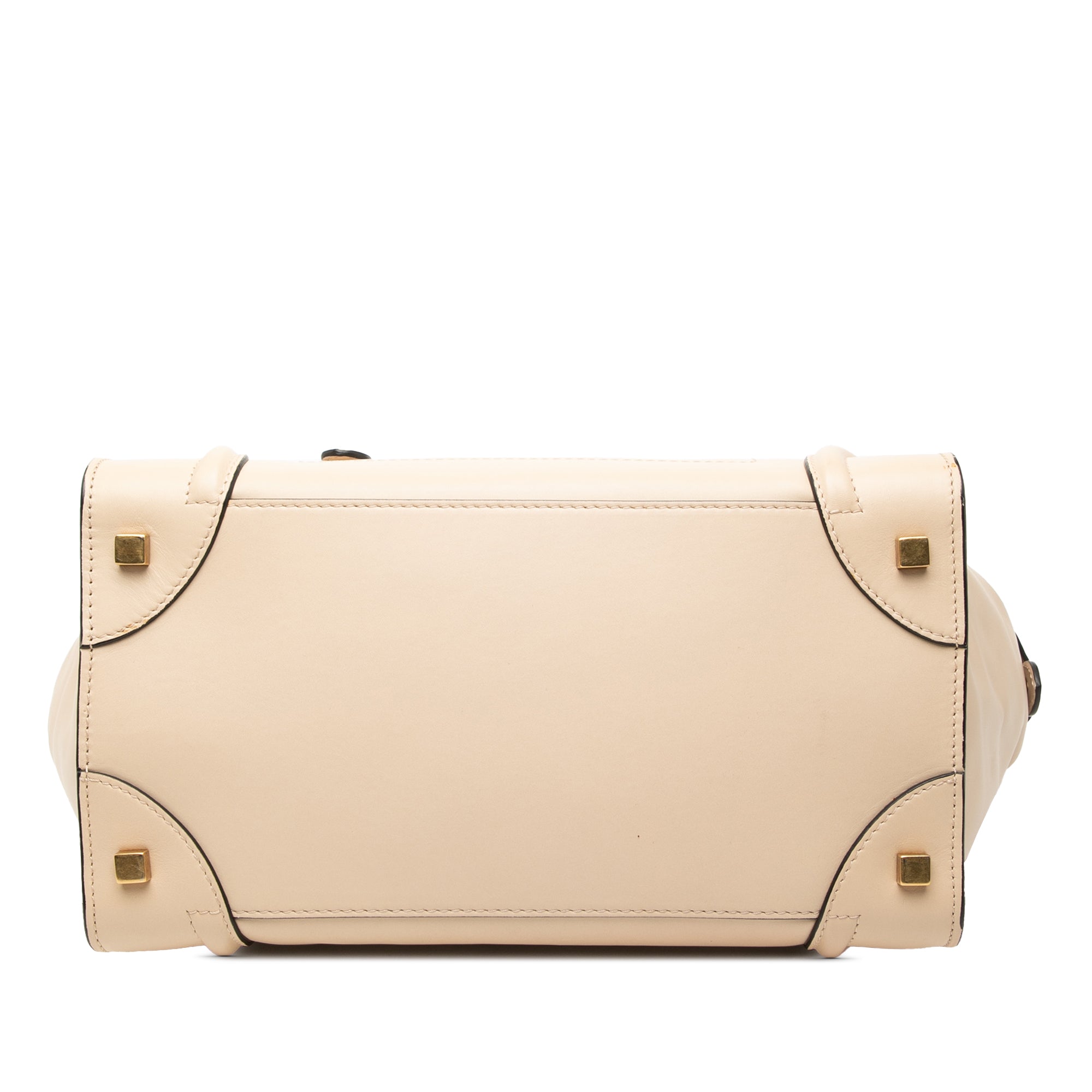 Mini Bicolor Leather Luggage Tote - Image 3
