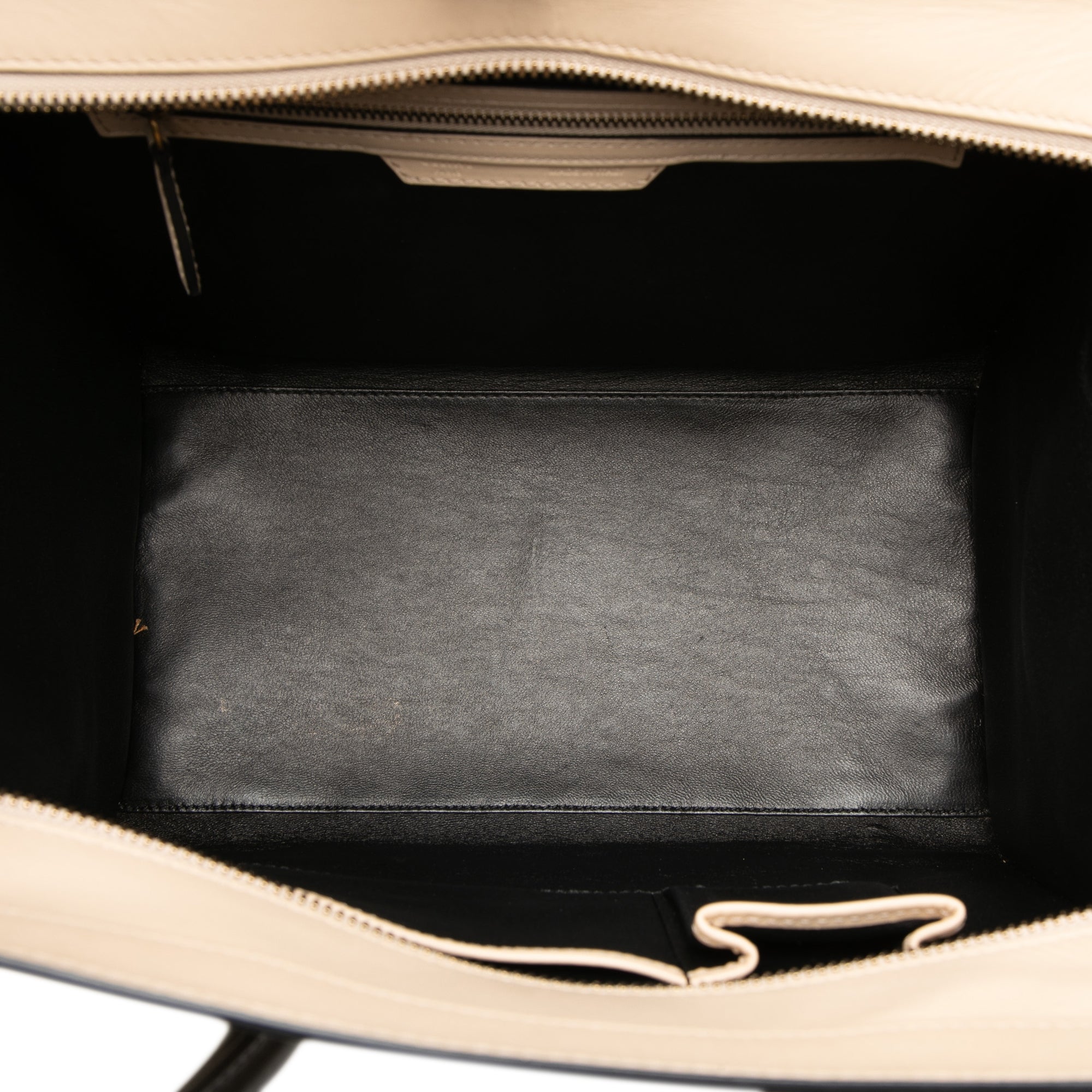 Mini Bicolor Leather Luggage Tote - Image 4