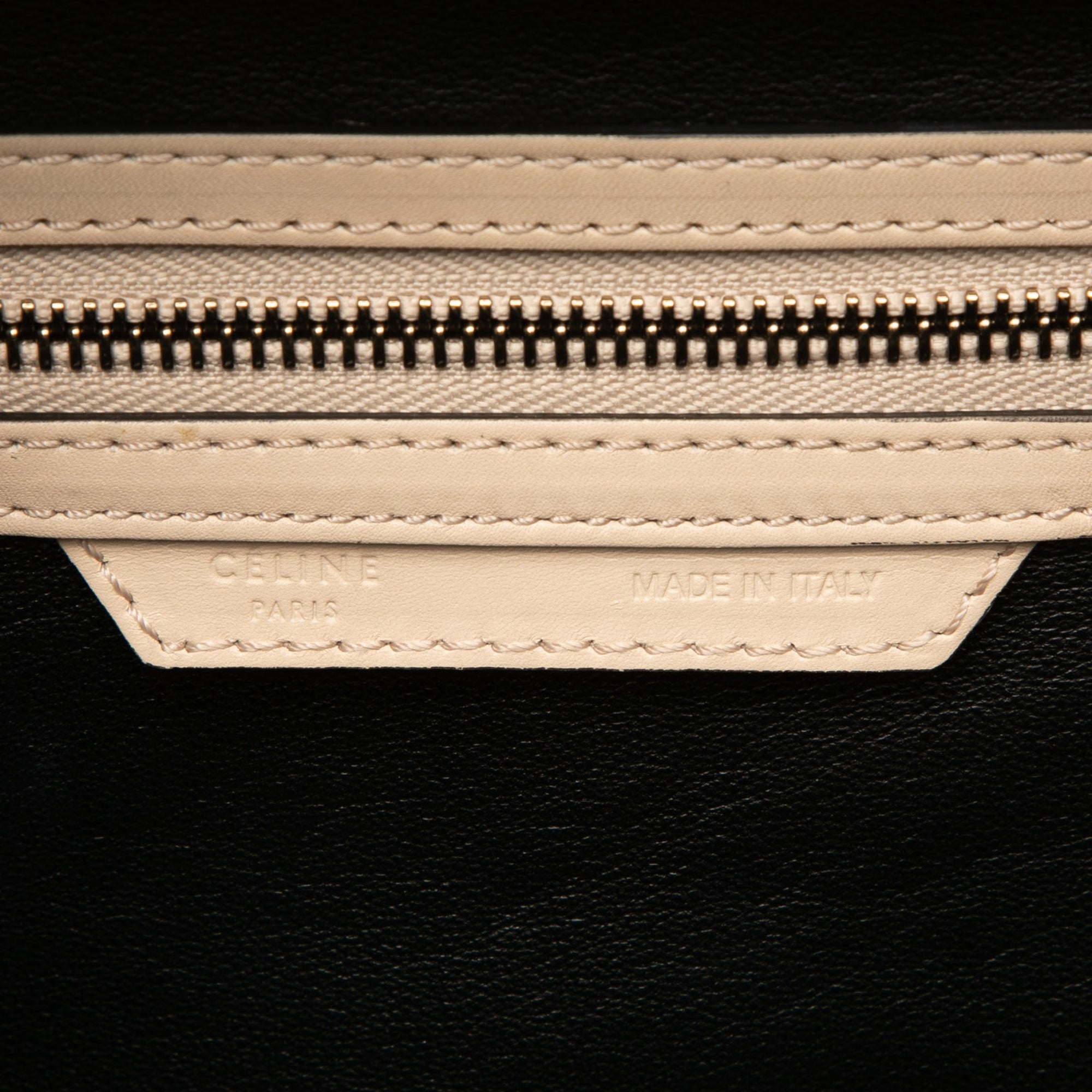 Mini Bicolor Leather Luggage Tote - Image 5