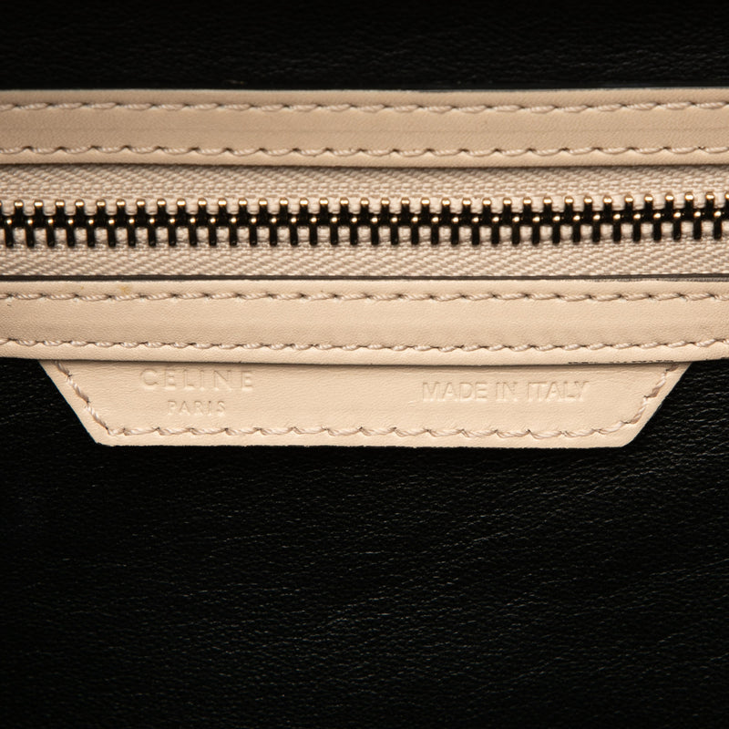 Mini Bicolor Leather Luggage Tote - Image 5