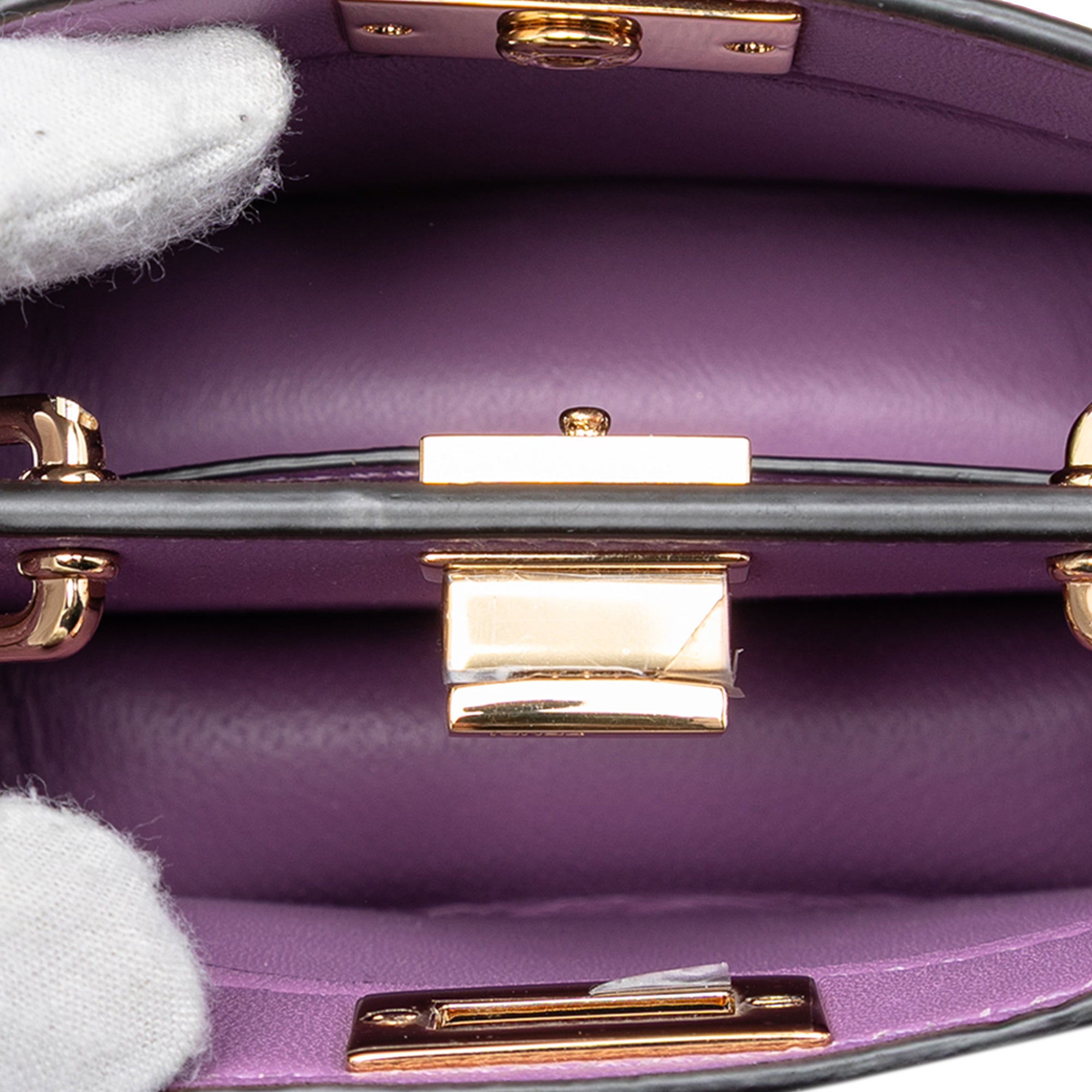 Nano Calfskin Peekaboo ISeeU Maxi Handle Satchel - Image 4