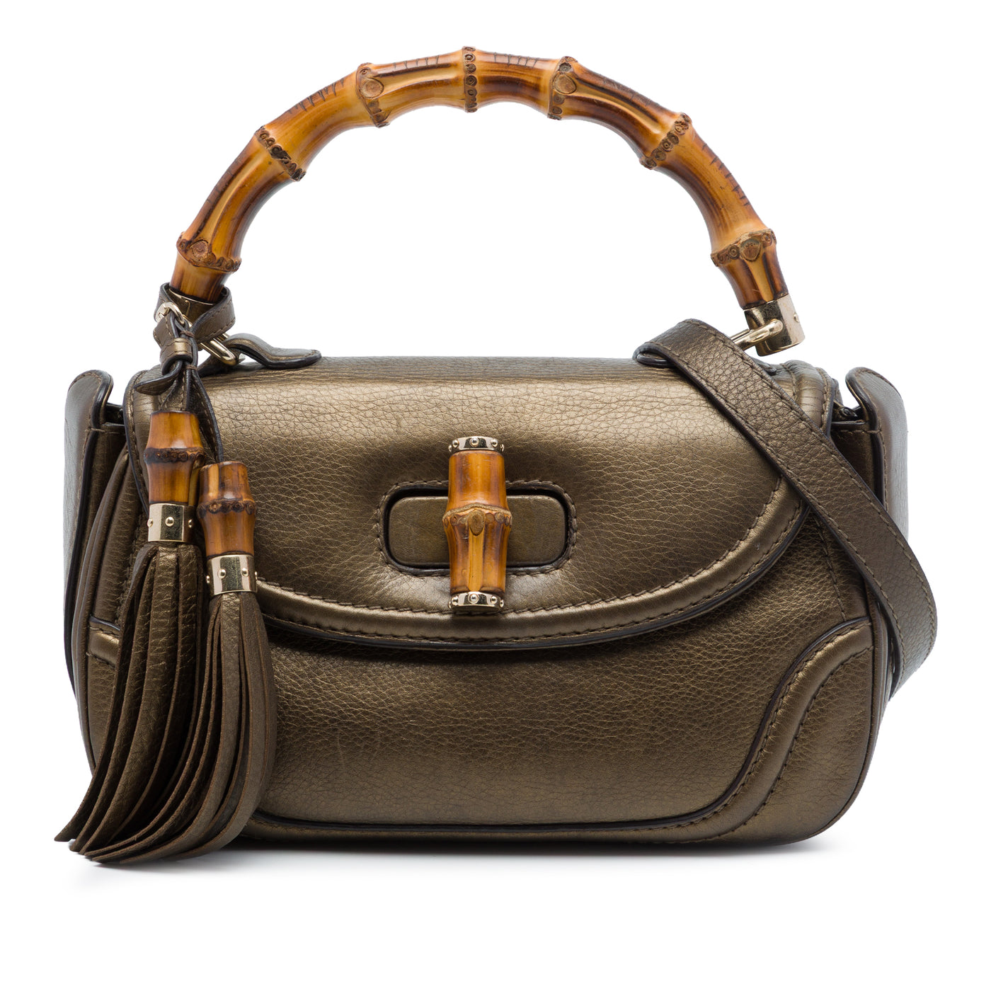 Medium Leather New Bamboo Satchel - Image 1