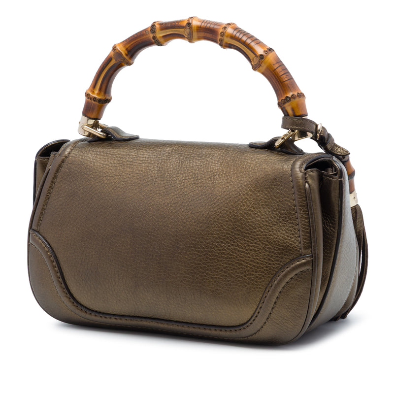 Medium Leather New Bamboo Satchel - Image 2
