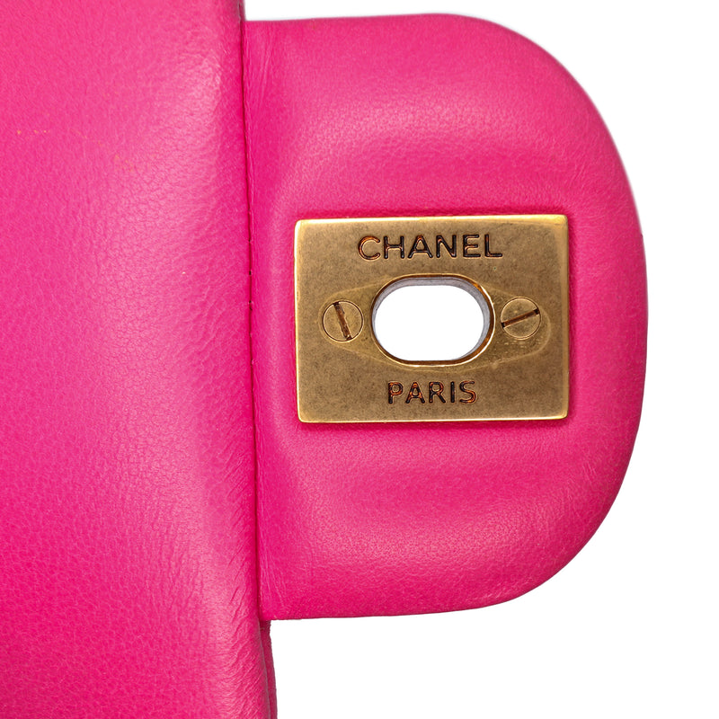 Mini Rectangular Classic Chevron Lambskin Single Flap - Image 10