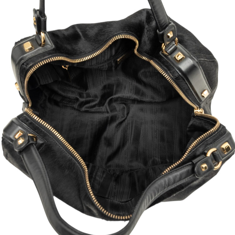 Pony Hair Top Handle Bag - Image 4