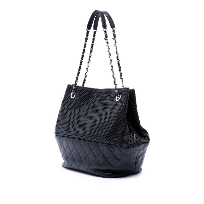 Perforated Calfskin Up In The Air North South Tote - Image 2