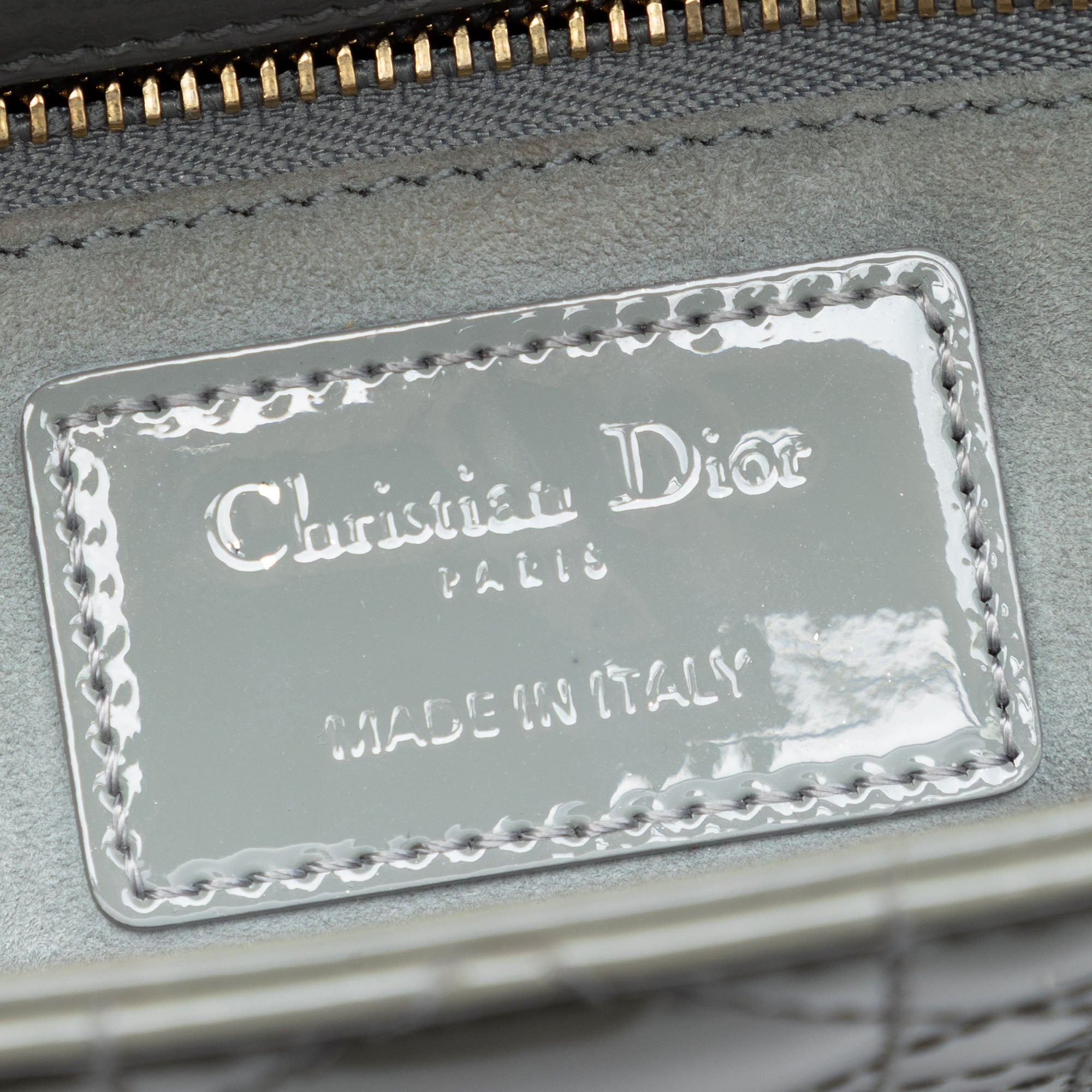 Small Patent Cannage Lady Dior - Image 5