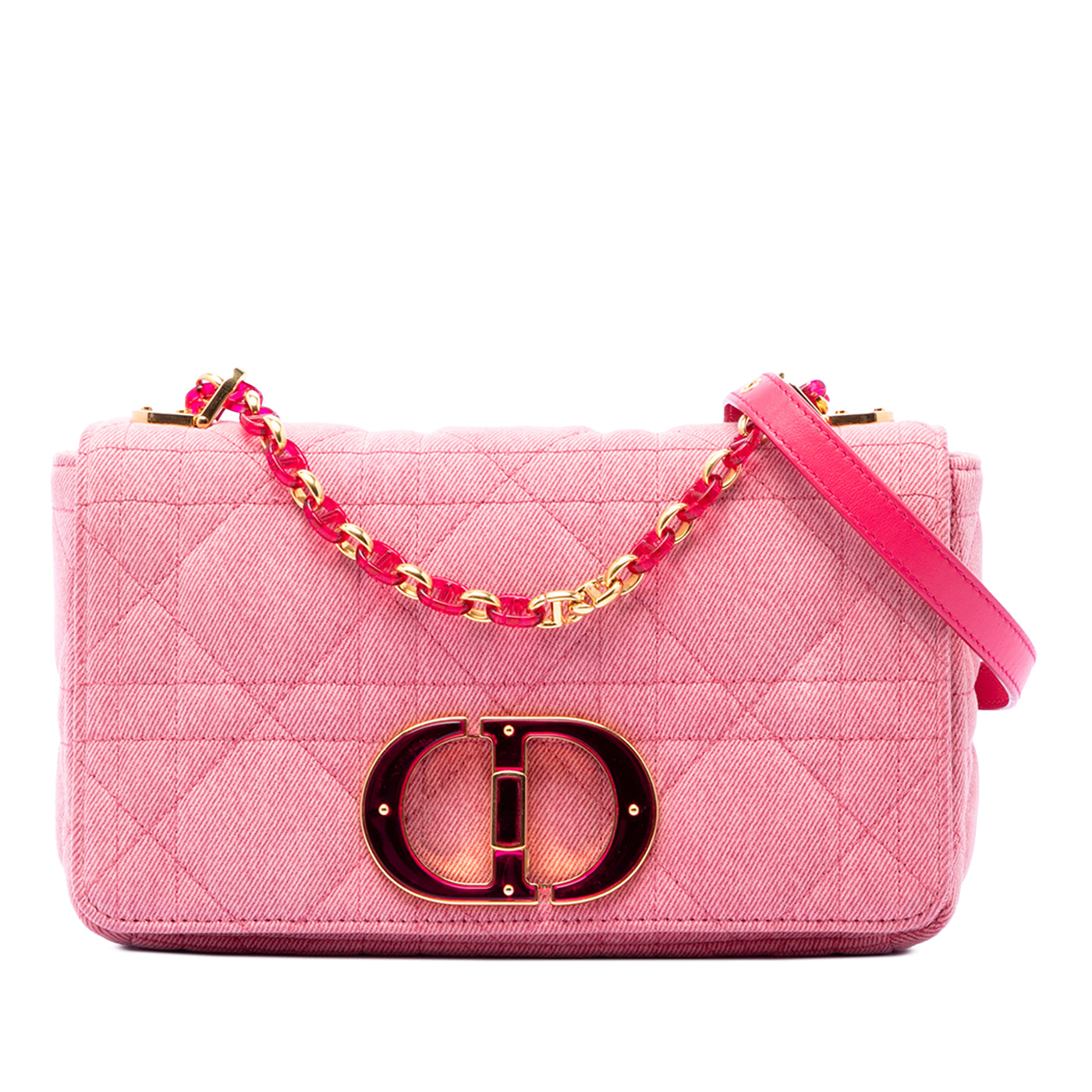 Medium Denim Macrocannage Caro Bag - Image 1