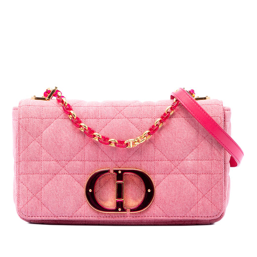 Medium Denim Macrocannage Caro Bag - Image 1