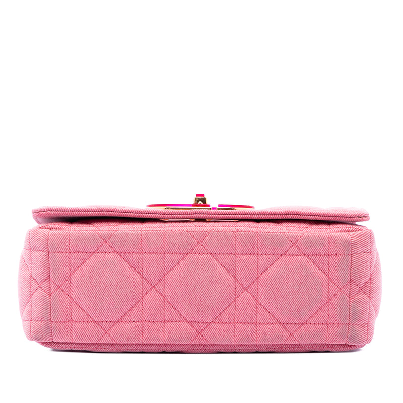 Medium Denim Macrocannage Caro Bag - Image 3
