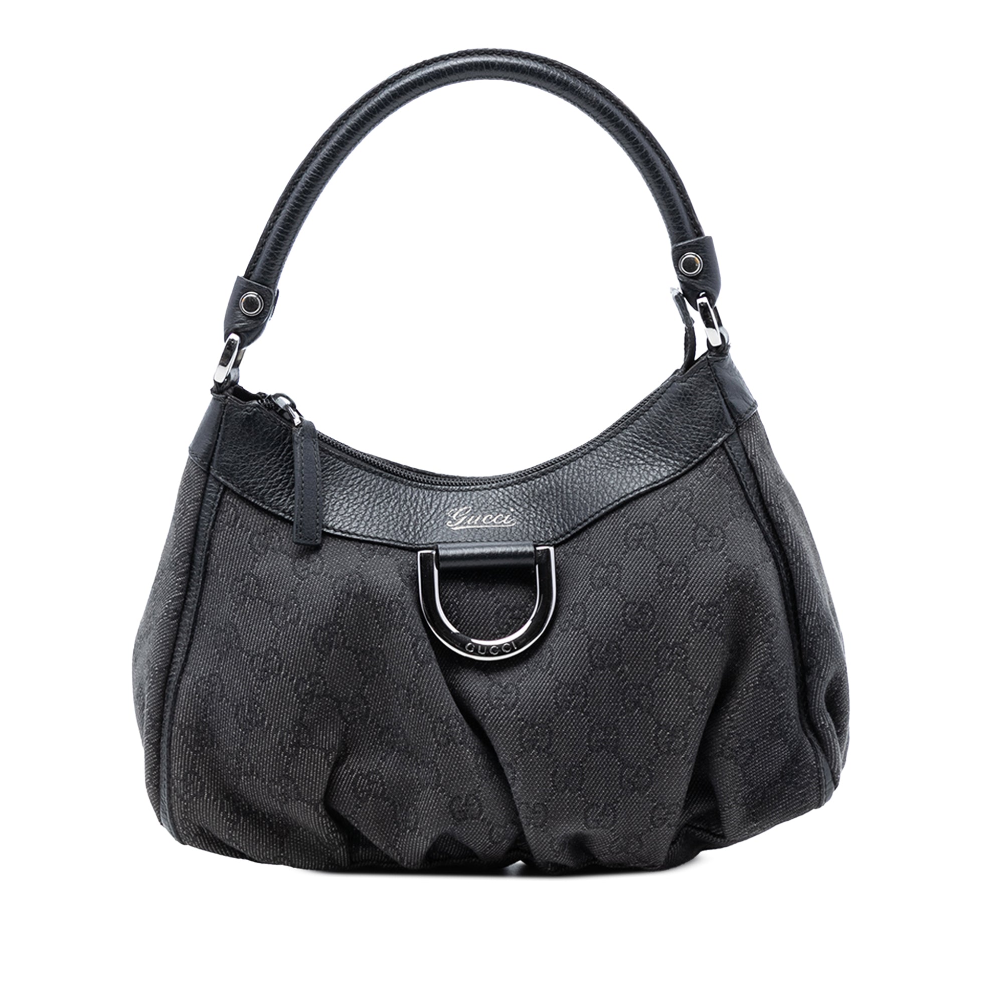 GG Denim Abbey D Ring Shoulder Bag - Image 1