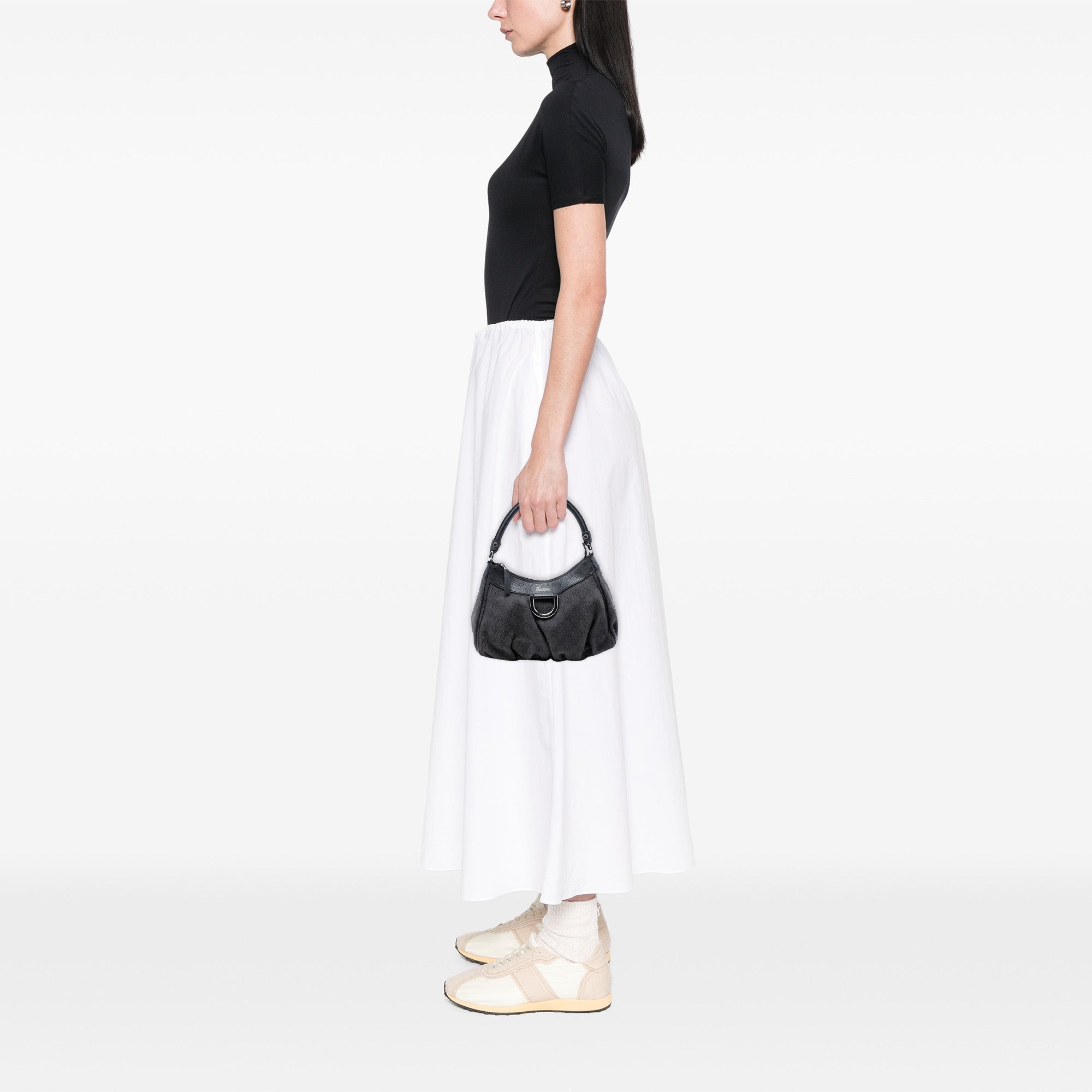 GG Denim Abbey D Ring Shoulder Bag - Image 7