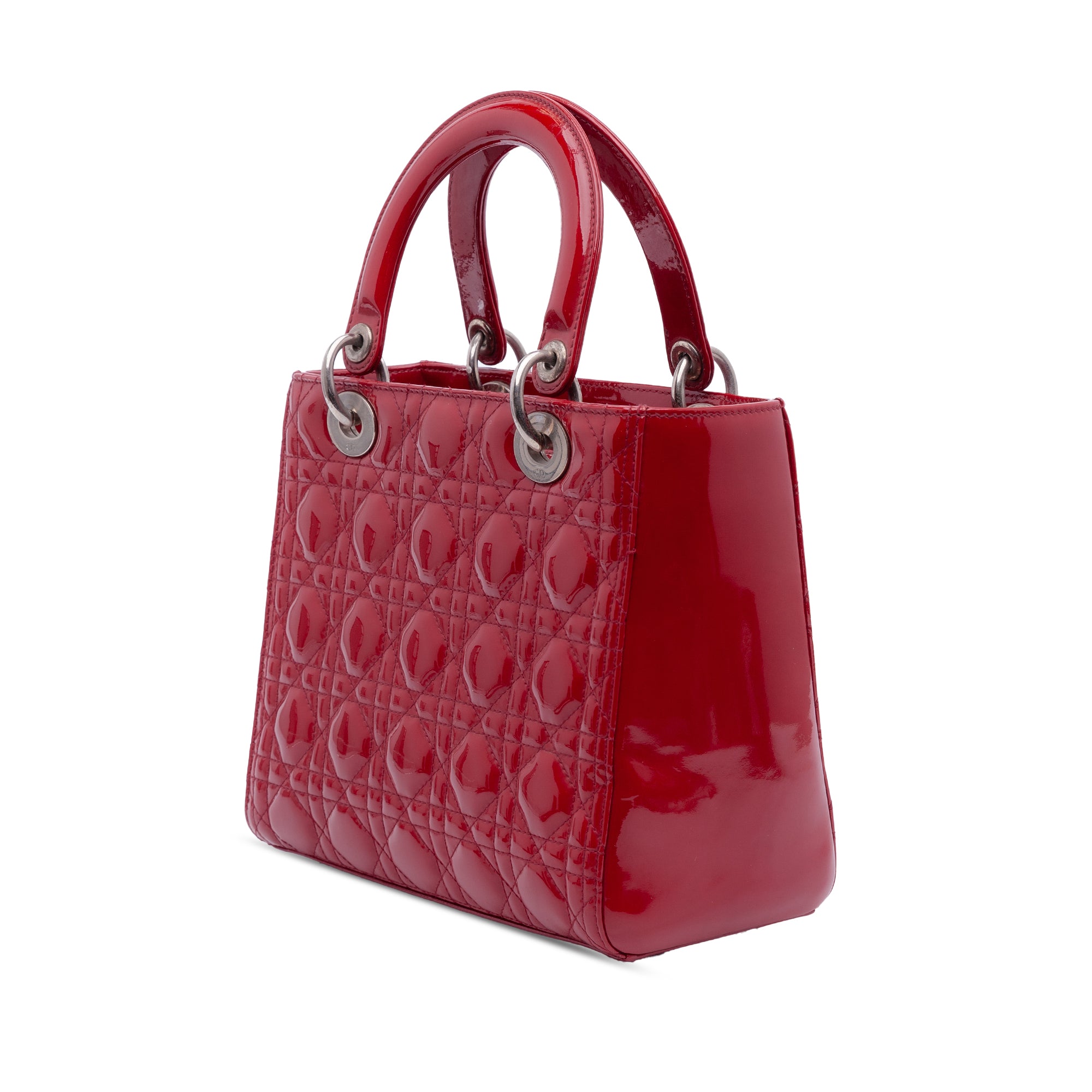 Medium Patent Cannage Lady Dior - Image 2