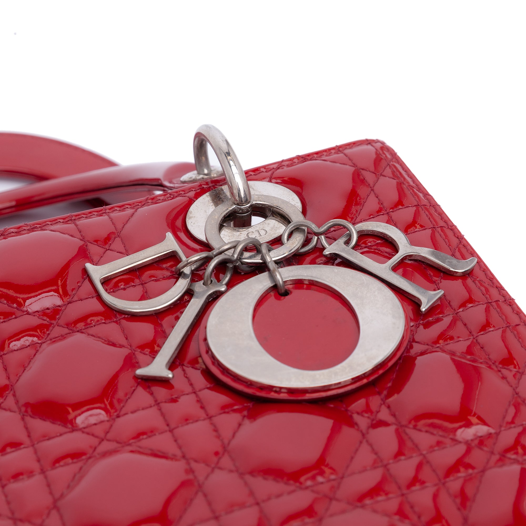 Medium Patent Cannage Lady Dior - Image 7