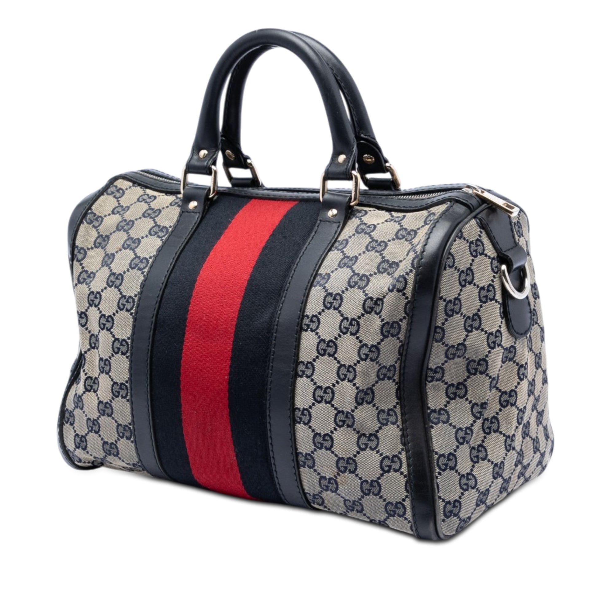Medium GG Canvas Web Joy Boston Bag - Image 2