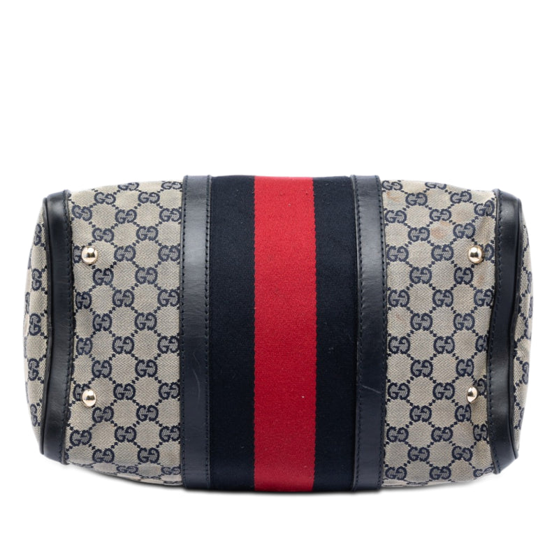 Medium GG Canvas Web Joy Boston Bag - Image 3