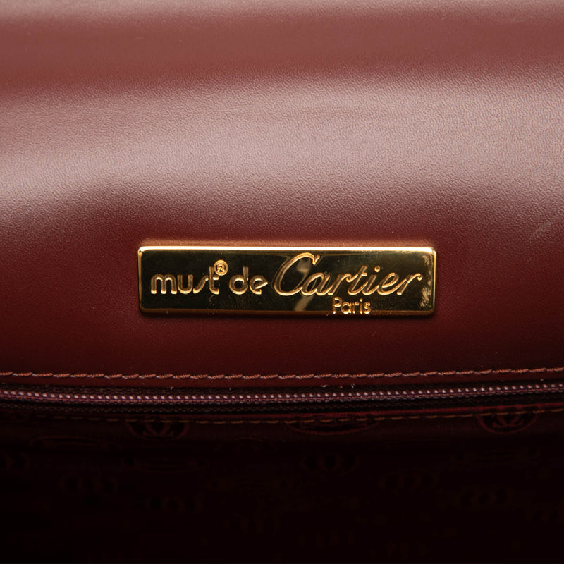 Must de Cartier Leather Handbag - Image 5
