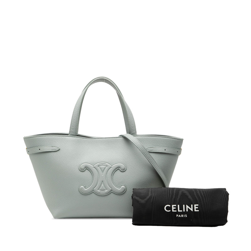 Mini Grained Calfskin Cuir Triomphe Cabas Anais Tote - Image 8