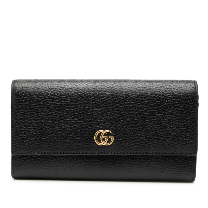 GG Marmont Continental Leather Long Wallet