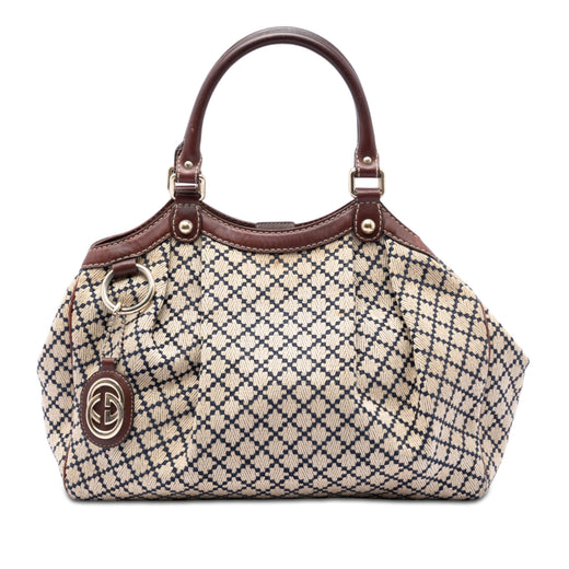 Medium Diamante Canvas Sukey Tote - Image 1