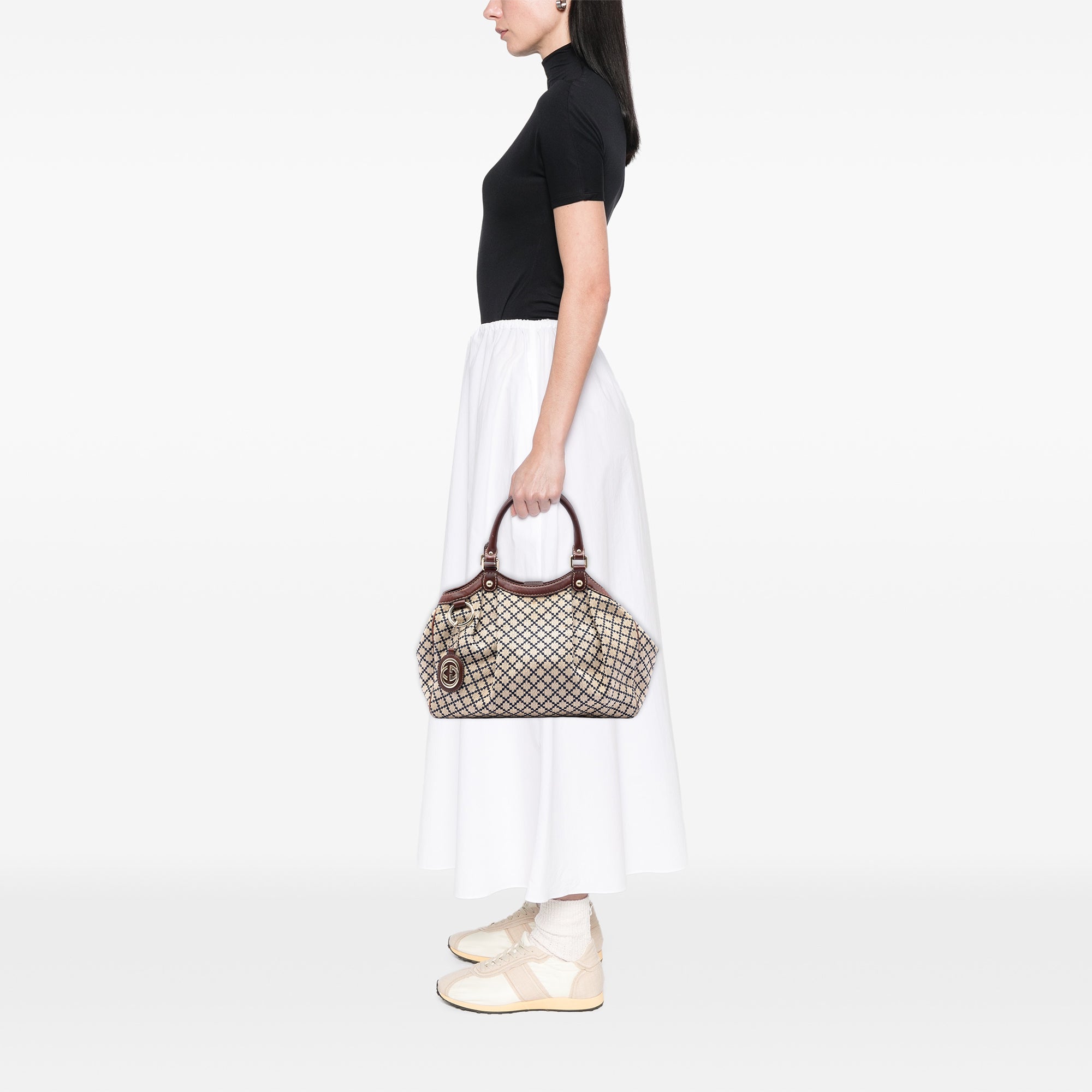 Medium Diamante Canvas Sukey Tote - Image 5