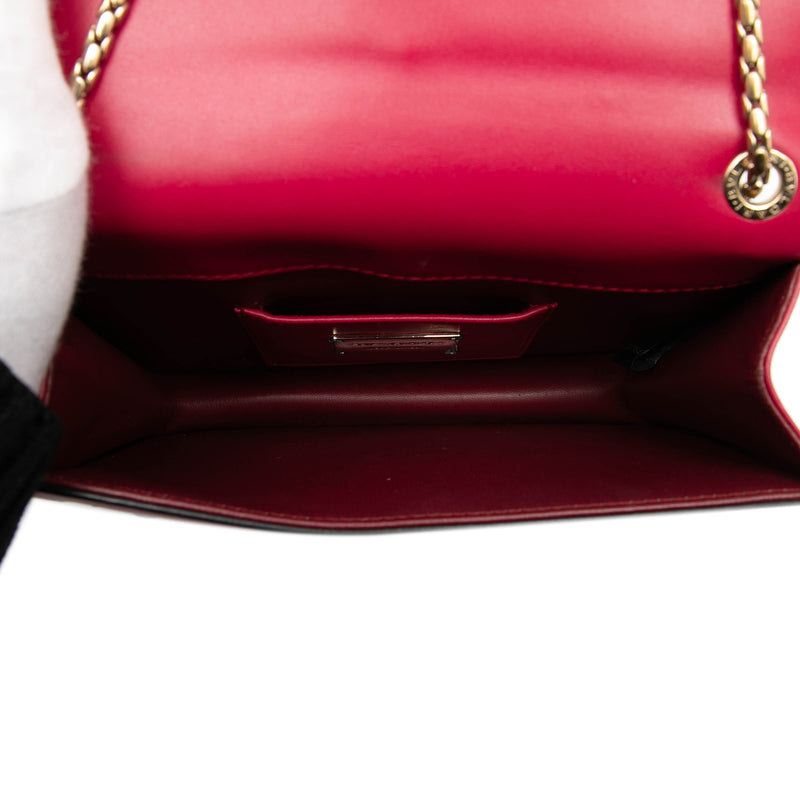 Small Studded Leather Laser Cut Square Serpenti Forever Chain Crossbody - Image 4